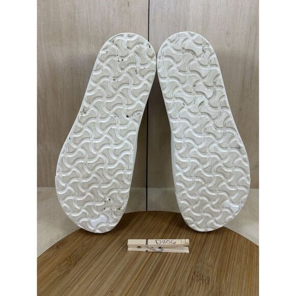 Birkenstock Oswego Tan Canvas Suede Slip On Shoes Unisex Mens 7 Womens 11 - Picture 9 of 9